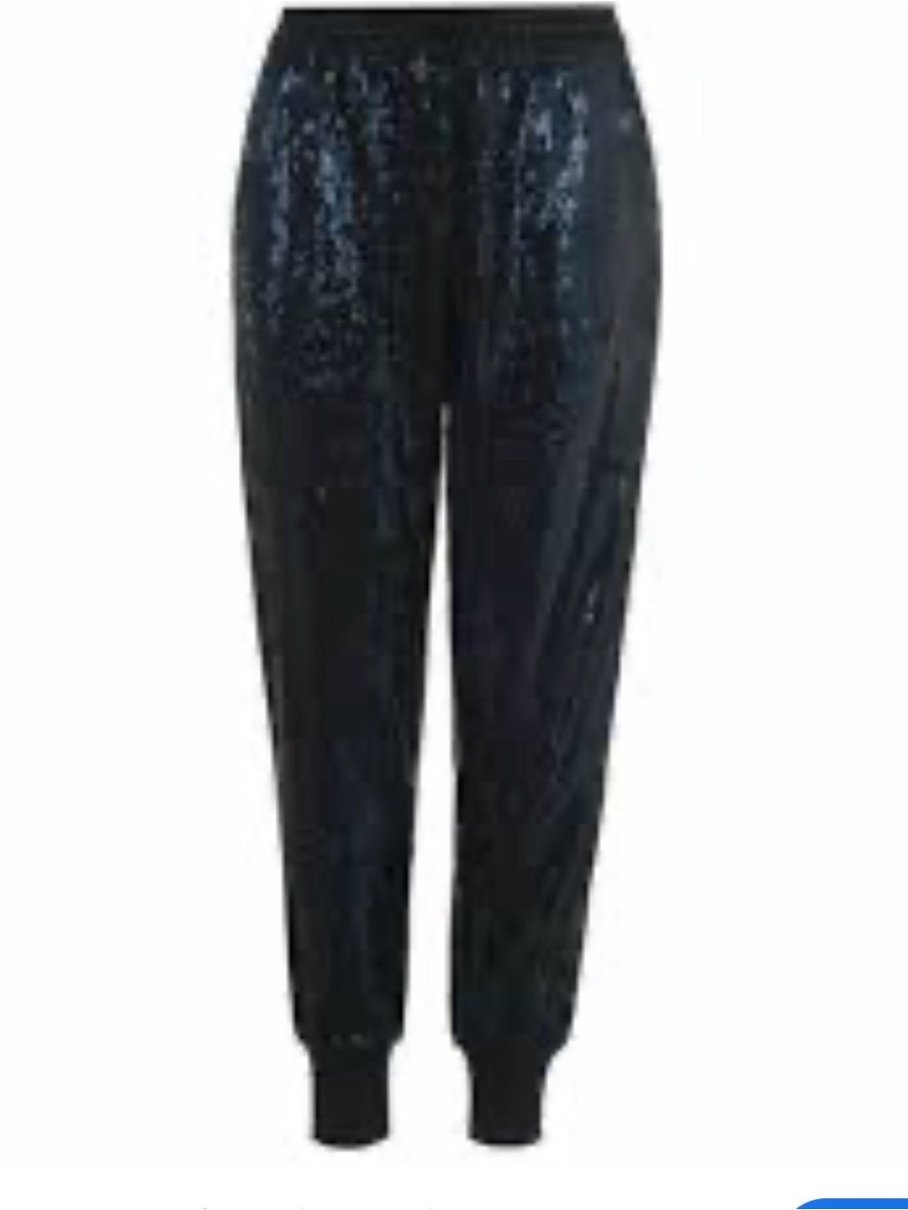 Kendall & Kylie Black Sequin Jogger Pants 0512